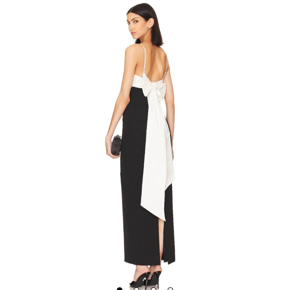 REVOLVE Black and White Maxi Dress